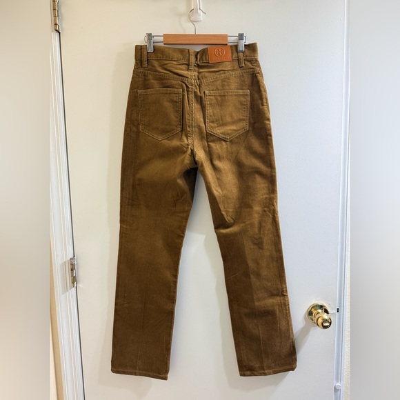 Tory Burch High Rise Brown Corduroy - Picture 2 of 4